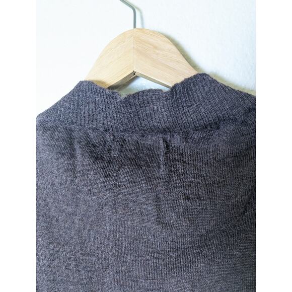 The North Face 100% Wool Purple Brown Button Cardigan Sweater Women XL Outdoorsy - Picture 9 of 14